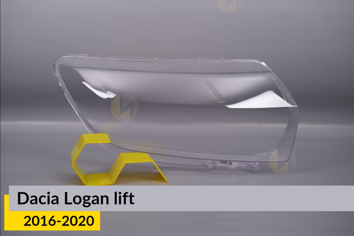 Стекло фары Dacia Logan (2016-2020) рест правое