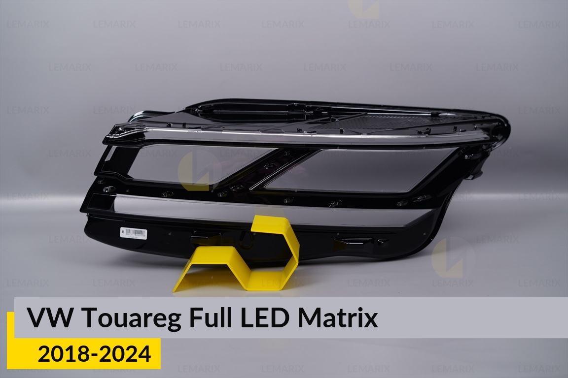 Скло фари VW Volkswagen Touareg Full LED Matrix (2018-2024) дорест ліве