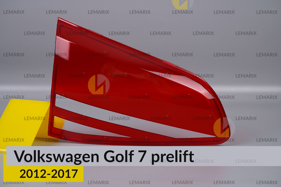 Стекло заднего фонаря внутреннее в крышке багажника VW Volkswagen Golf 7 (2012-2017) дорест левое