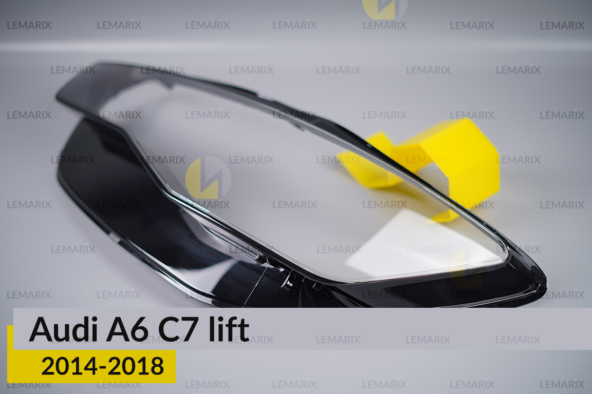 Скло фари Audi A6 C7 (2014-2018) рест ліве
