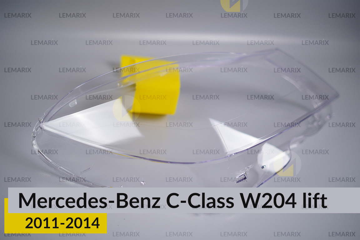 Стекло фары Mercedes-Benz C-Class W204 (2011-2014) рест правое