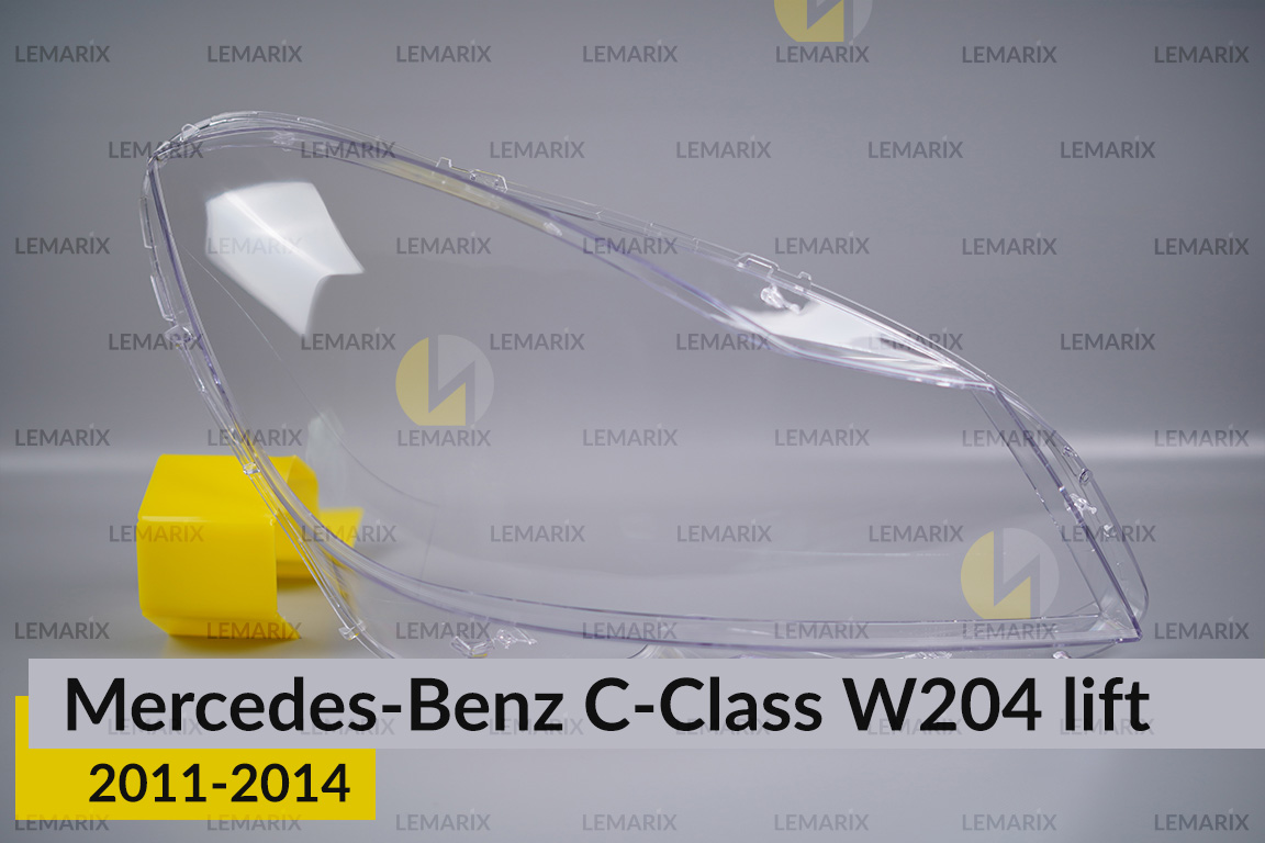 Стекло фары Mercedes-Benz C-Class W204 (2011-2014) рест правое