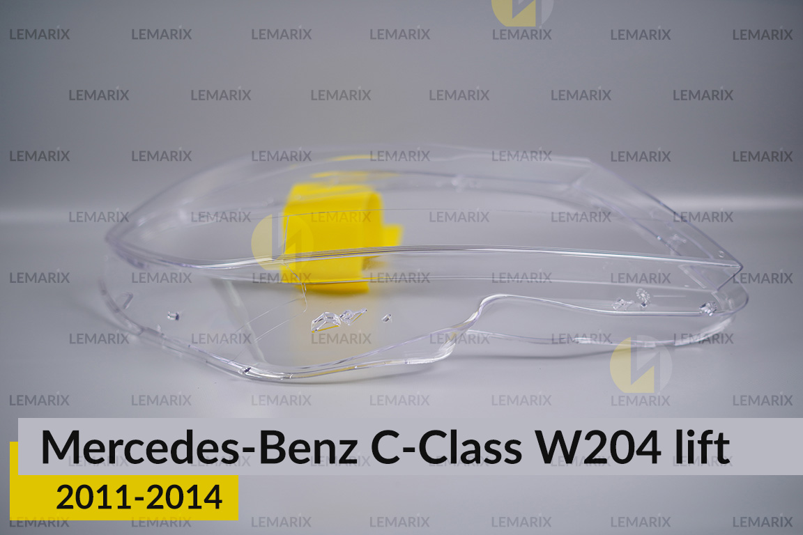 Стекло фары Mercedes-Benz C-Class W204 (2011-2014) рест правое