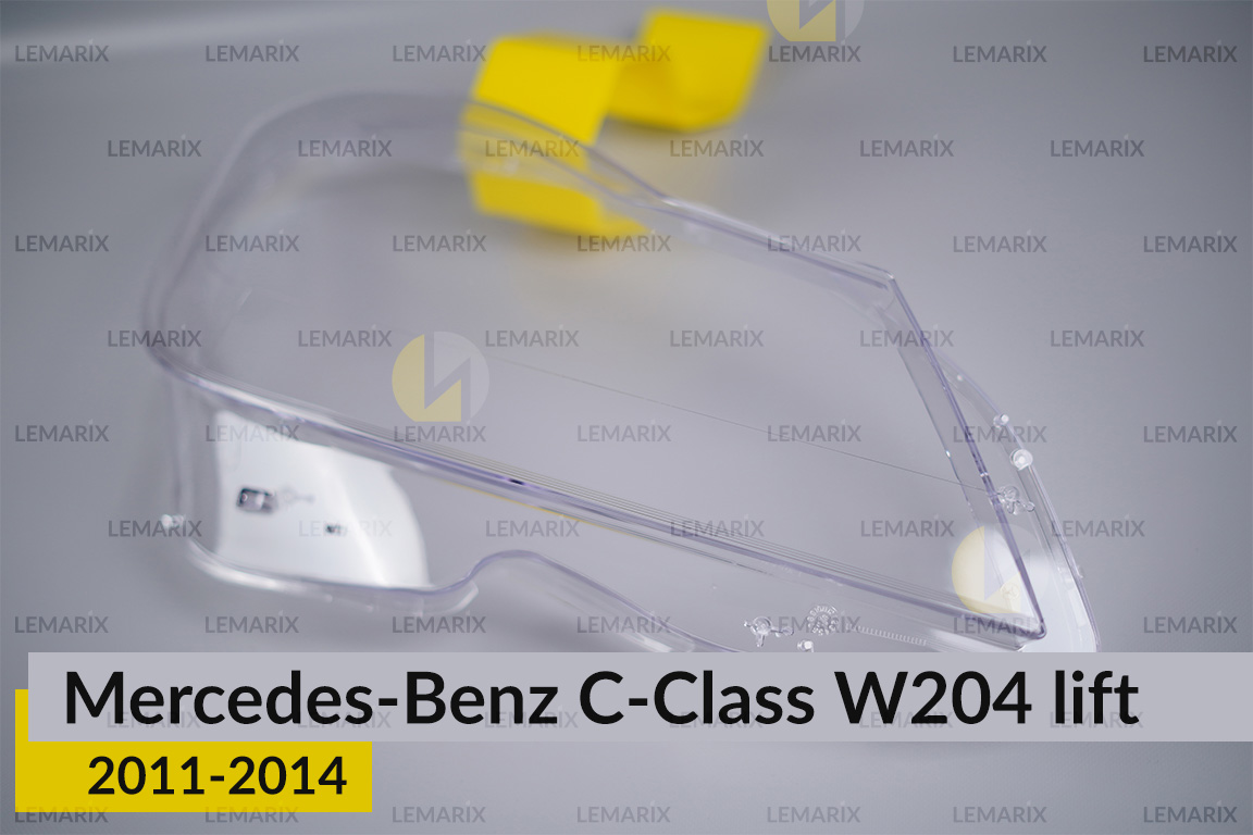 Стекло фары Mercedes-Benz C-Class W204 (2011-2014) рест правое