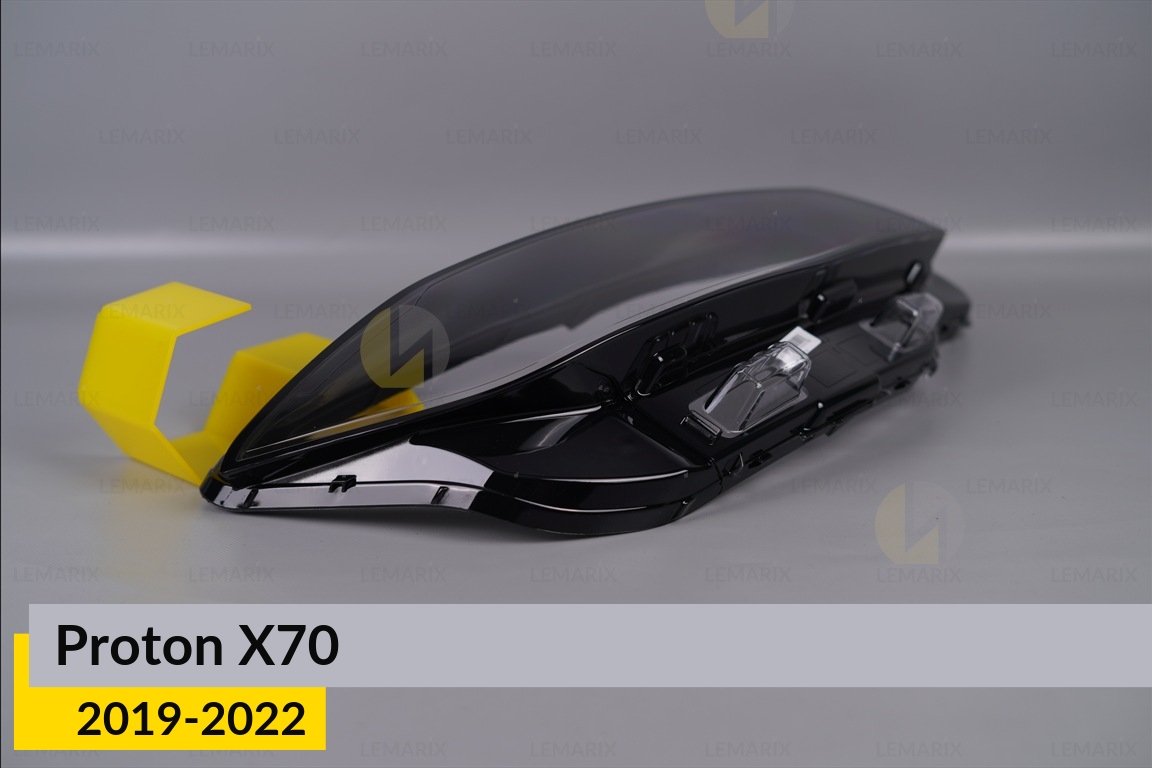 Скло фари Proton X70 LED (2019-2022) праве