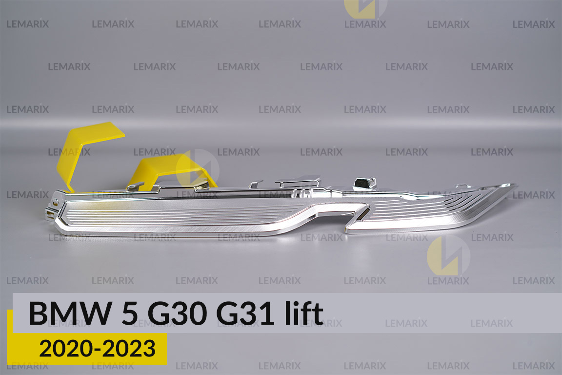 Хромированная декоративная маска верхняя BMW 5 G30 G31 (2020-2023) рест левая