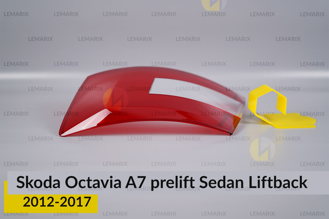 Стекло заднего фонаря Skoda Octavia A7 Sedan Liftback (2012-2017) дорест правое