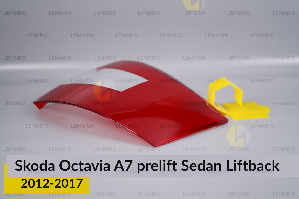 Стекло заднего фонаря Skoda Octavia A7 Sedan Liftback (2012-2017) дорест правое