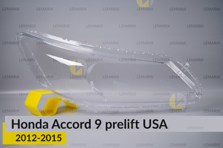 Скло фари Honda Accord 9 USA (2012-2015) дорест праве