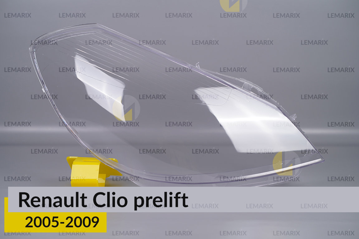 Стекло фары Renault Clio (2005-2009) дорест правое