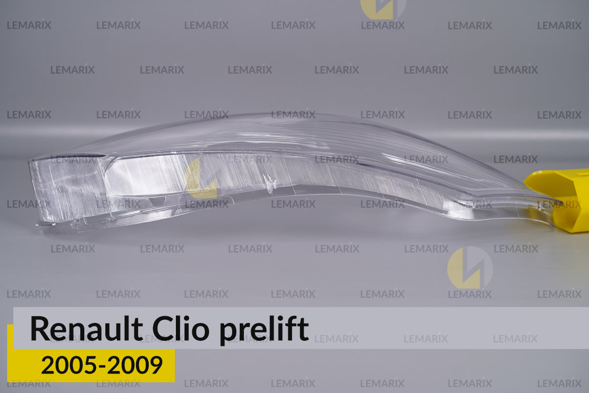 Стекло фары Renault Clio (2005-2009) дорест правое