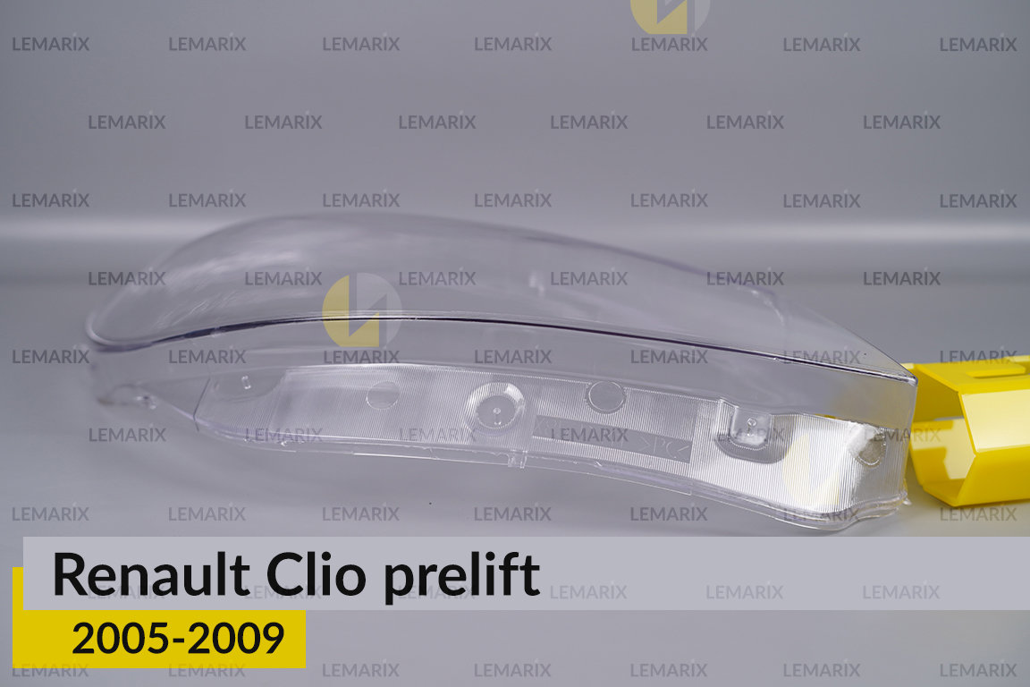 Стекло фары Renault Clio (2005-2009) дорест правое