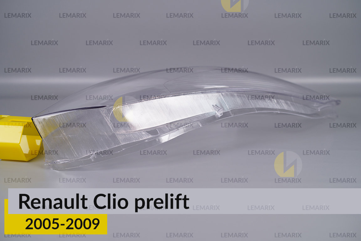 Стекло фары Renault Clio (2005-2009) дорест правое