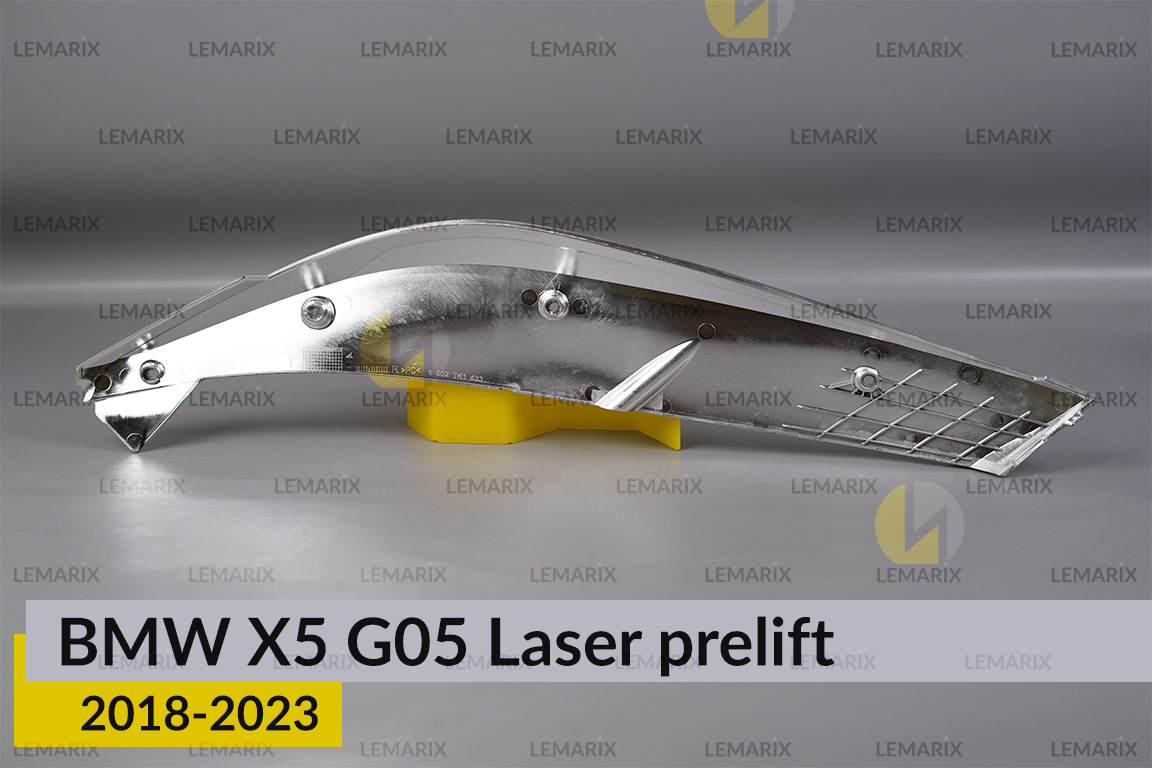 Хромована декоративна маска верхня BMW X5 G05 Laser (2018-2023) дорест права