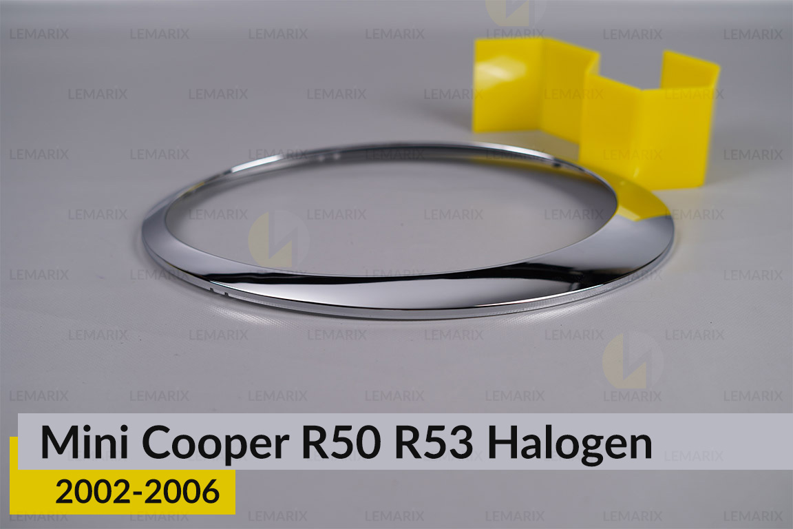 Хромована маска Mini Cooper R50 R52 R53 Halogen (2002-2006) права