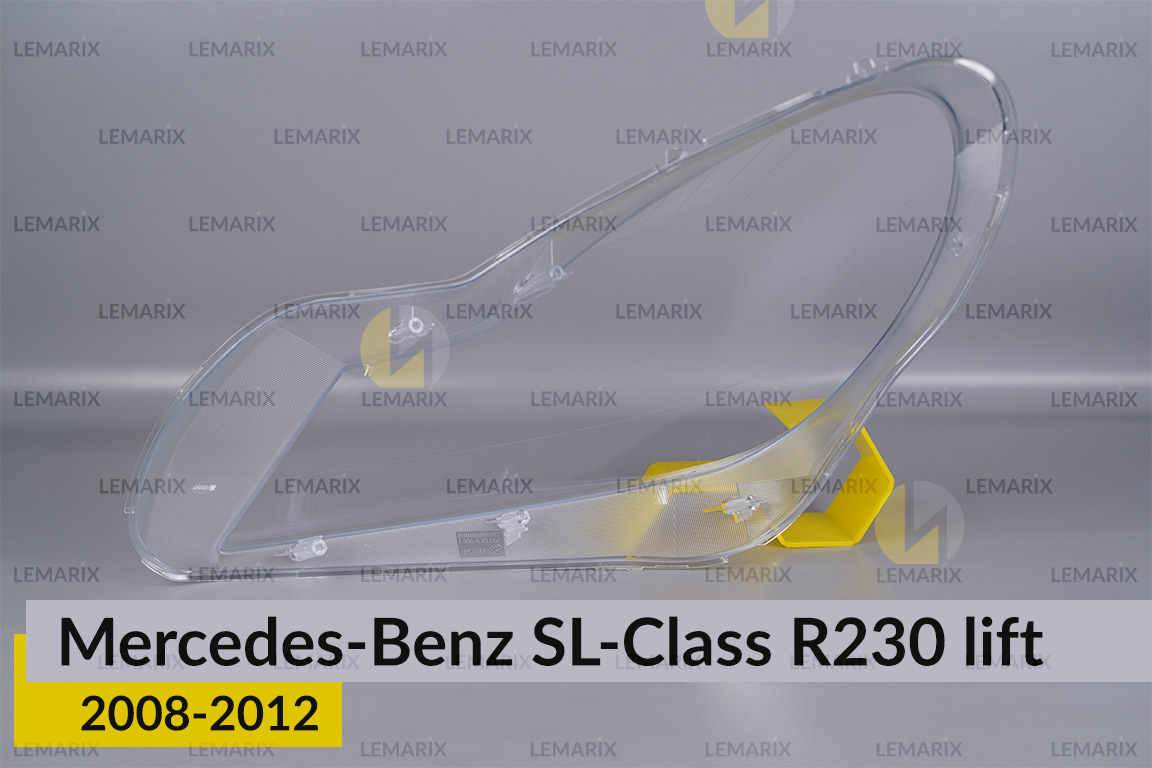 Скло фари Mercedes-Benz SL-Class R230 (2008-2012) рест праве