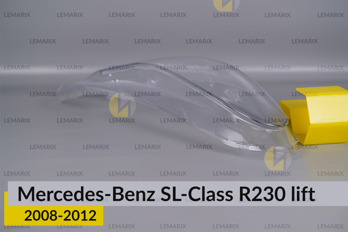 Скло фари Mercedes-Benz SL-Class R230 (2008-2012) рест праве