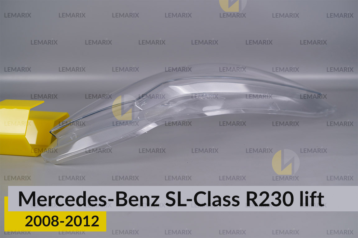 Скло фари Mercedes-Benz SL-Class R230 (2008-2012) рест праве