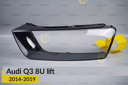 Скло фари Audi Q3 8U (2014-2019) рест ліве