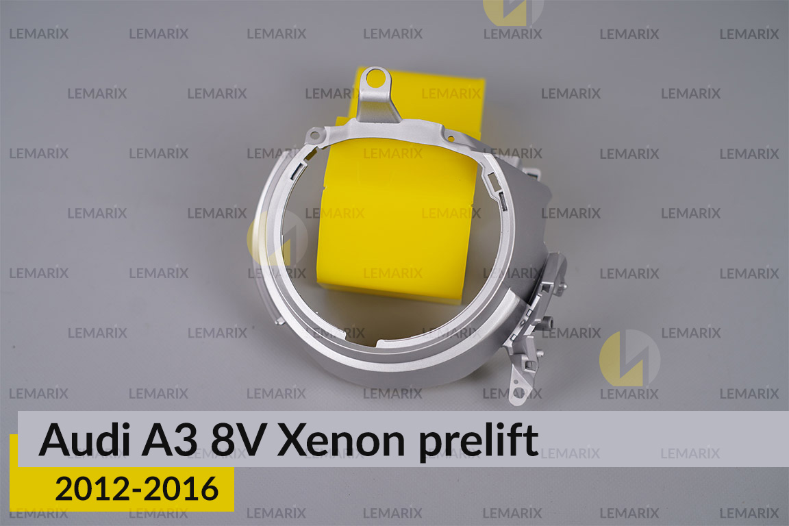 Хромированная маска линзы Audi A3 8V Xenon (2012-2016) дорест левая