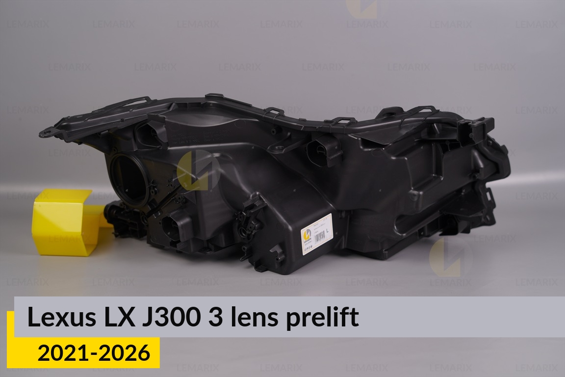 Корпус фари Lexus LX J300 3 лінзи (2021-2026) дорест лівий