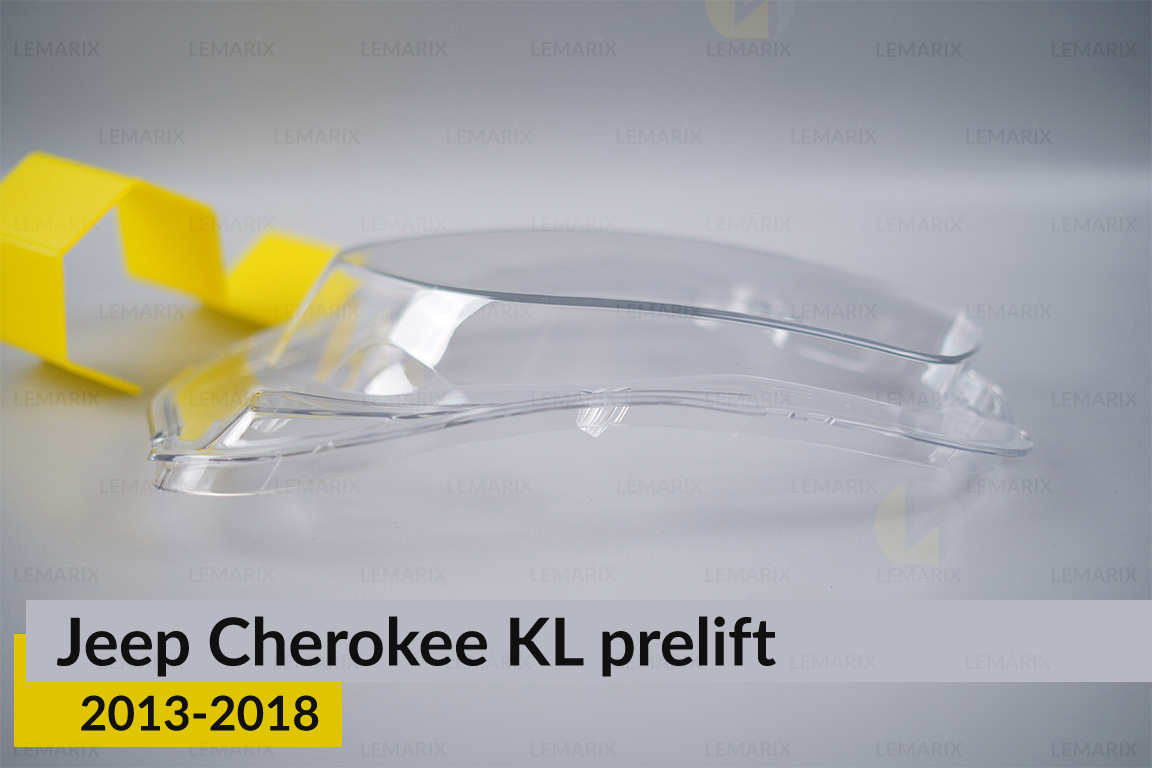 Стекло фары Jeep Cherokee KL (2013-2018) дорест левое