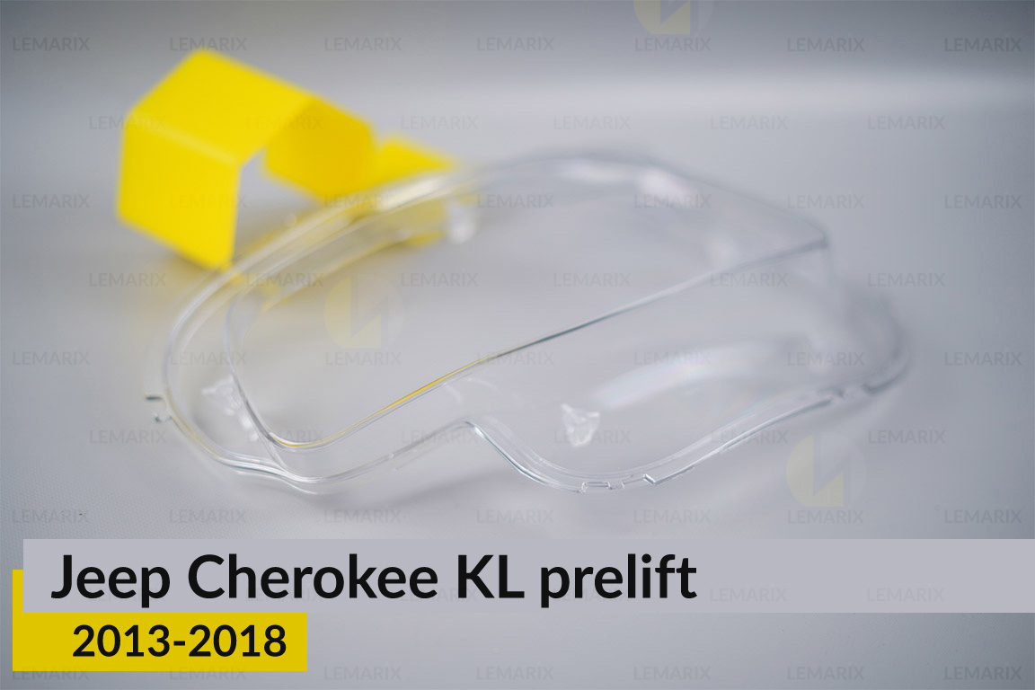Стекло фары Jeep Cherokee KL (2013-2018) дорест левое