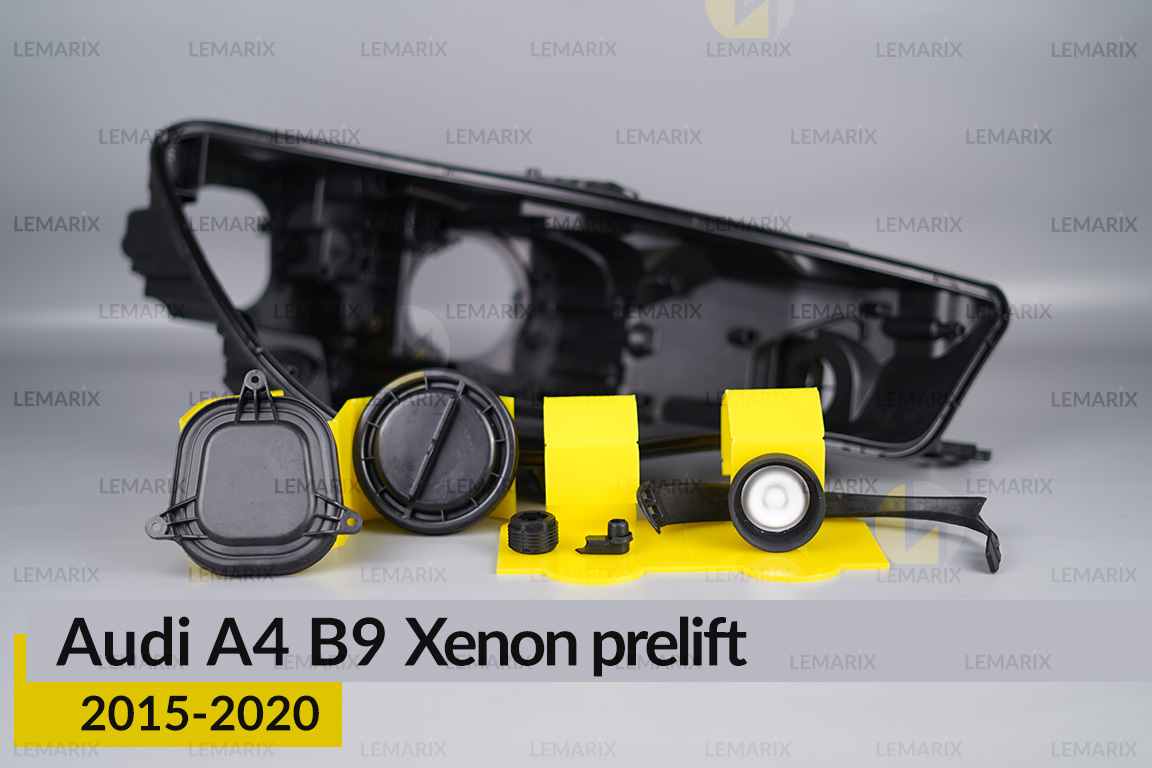 Сервисный комплект корпуса фар Audi A4 B9 Xenon (2015-2020) дорест правый