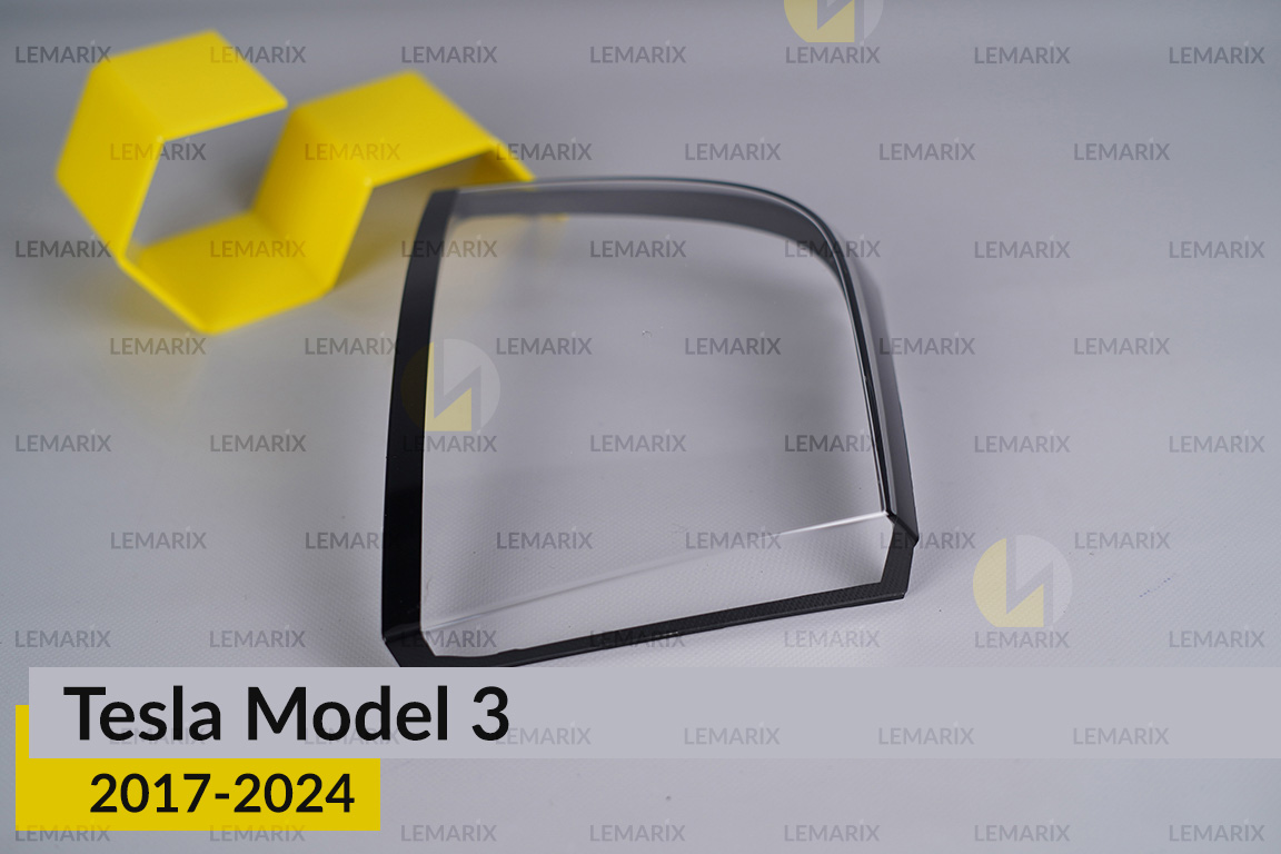 Стекло заднего фонаря внешнее в крыле Tesla Model 3 (2017-2024) левое