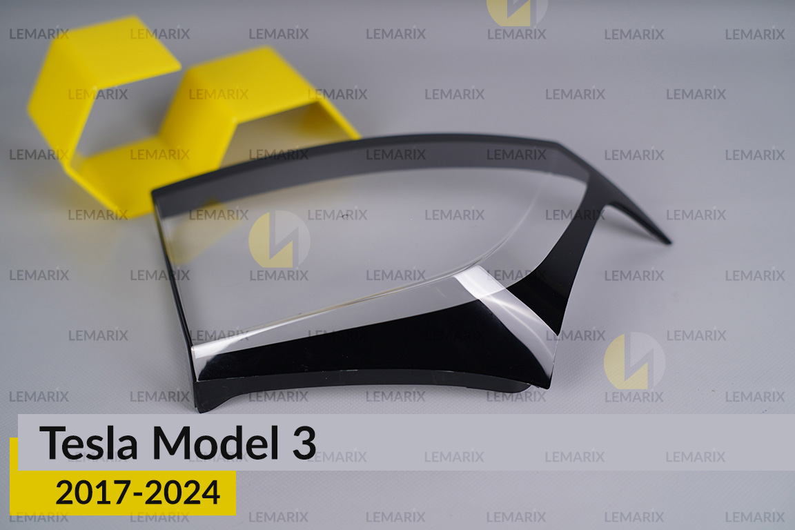 Стекло заднего фонаря внешнее в крыле Tesla Model 3 (2017-2024) левое