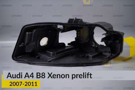 Корпус фары Audi A4 B8 Xenon (2007-2011) дорест левый