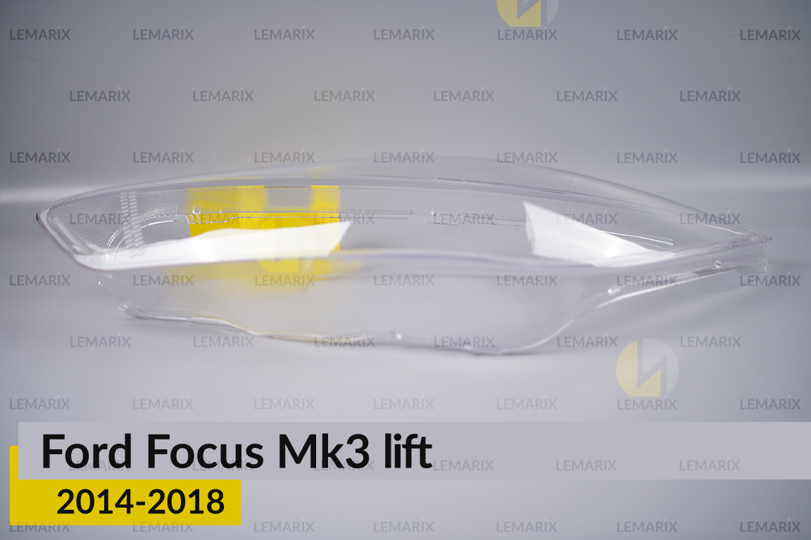 Скло фари Ford Focus Mk3 (2014-2018) рест ліве