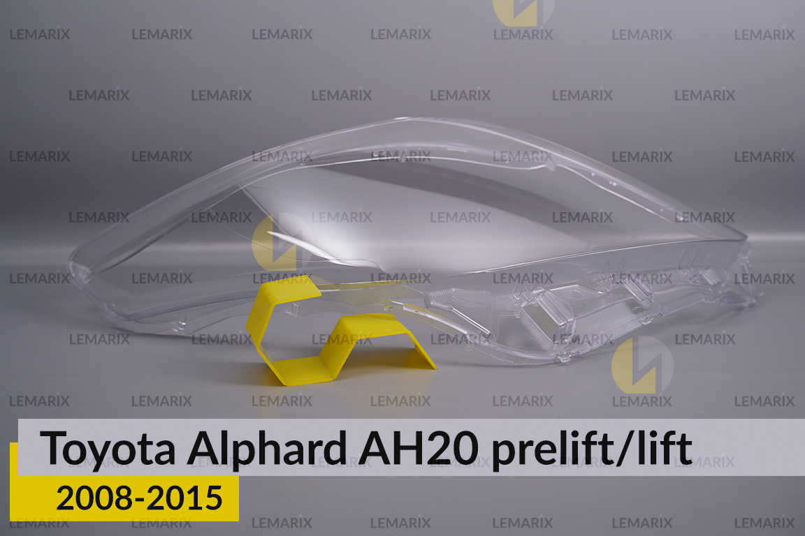 Скло фари Toyota Alphard AH20 (2008-2015) рест/дорест праве