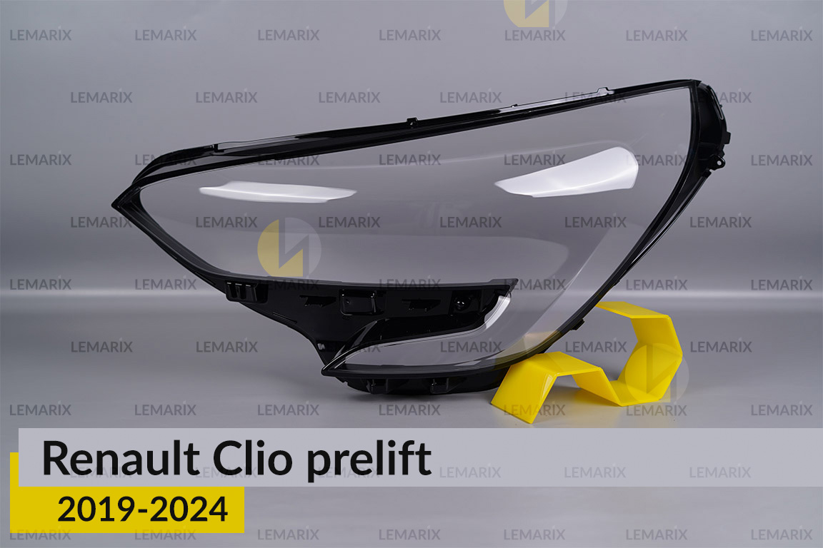 Стекло фары Renault Clio (2019-2024) дорест левое