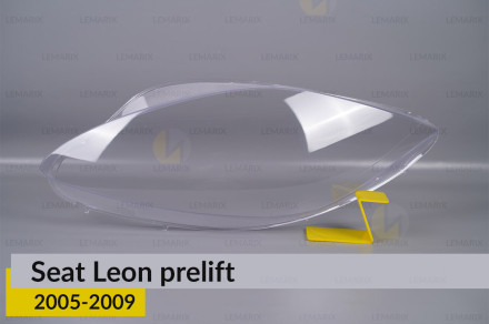 Стекло фары Seat Leon (2005-2009) дорест левое