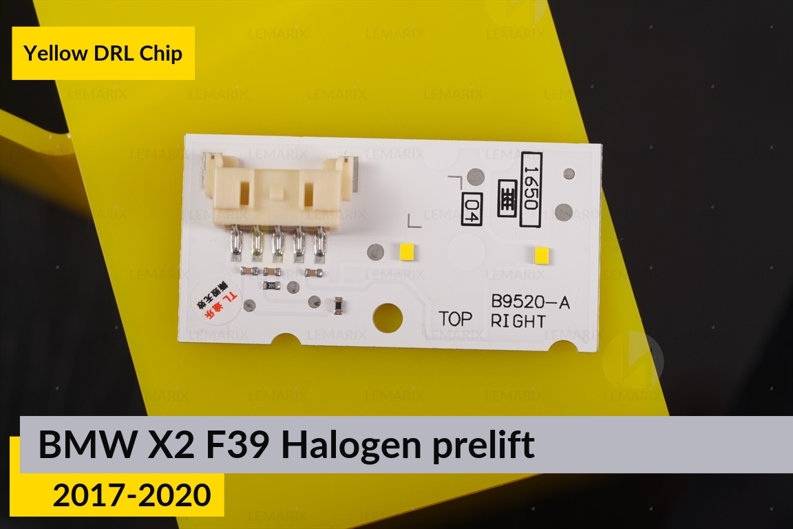 Жовті LED DRL чіпи дхо плата BMW X2 F39 Halogen (2017-2020) дорест (4 шт.)