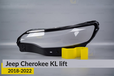 Стекло фары Jeep Cherokee KL (2018-2022) рест левое