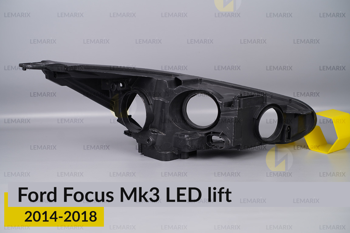Корпус фары Ford Focus Mk3 LED (2014-2018) рест левый