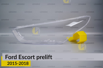 Скло фари Ford Escort (2015-2018) дорест ліве