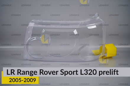 Скло фари Land Rover Range Rover Sport L320 (2005-2009) дорест ліве