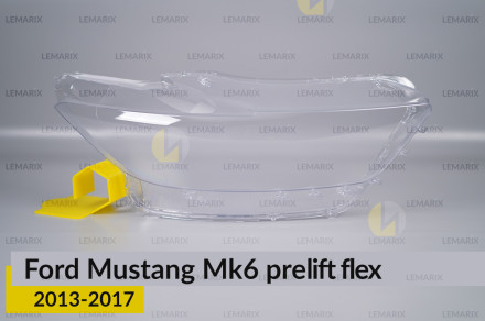 Скло фари Ford Mustang Mk6 (2013-2017) виступ дорест праве
