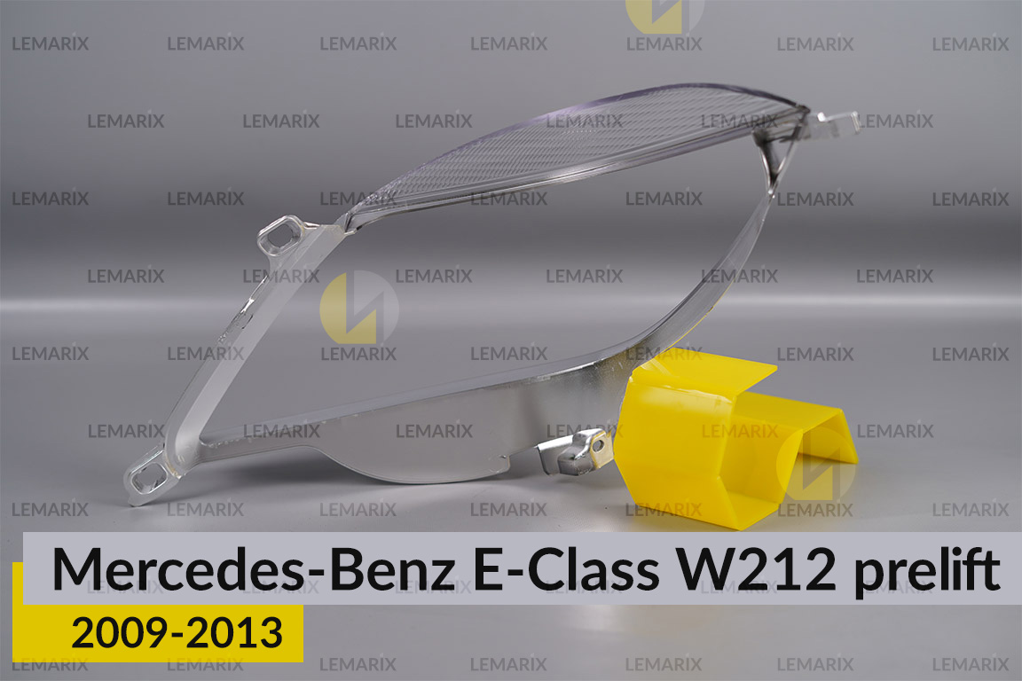 Хромированная декоративная маска линзы большая Mercedes-Benz E-Class W212 (2009-2013) дорест правая