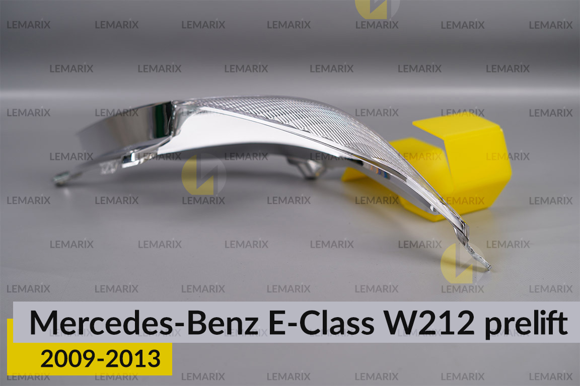 Хромированная декоративная маска линзы большая Mercedes-Benz E-Class W212 (2009-2013) дорест правая
