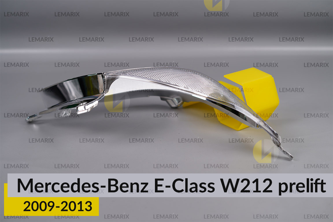Хромированная декоративная маска линзы большая Mercedes-Benz E-Class W212 (2009-2013) дорест правая