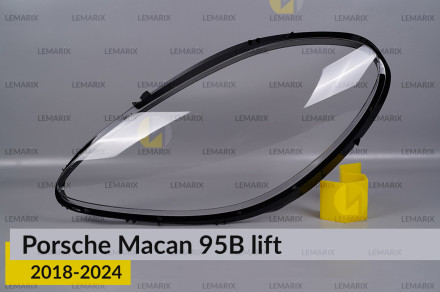 Скло фари Porsche Macan 95B (2018-2024) рест ліве