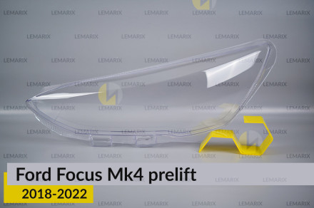 Стекло фары Ford Focus Mk4 (2018-2022) дорест левое