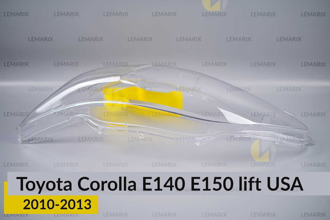 Стекло фары Toyota Corolla E140 E150 USA (2010-2013) рест левое