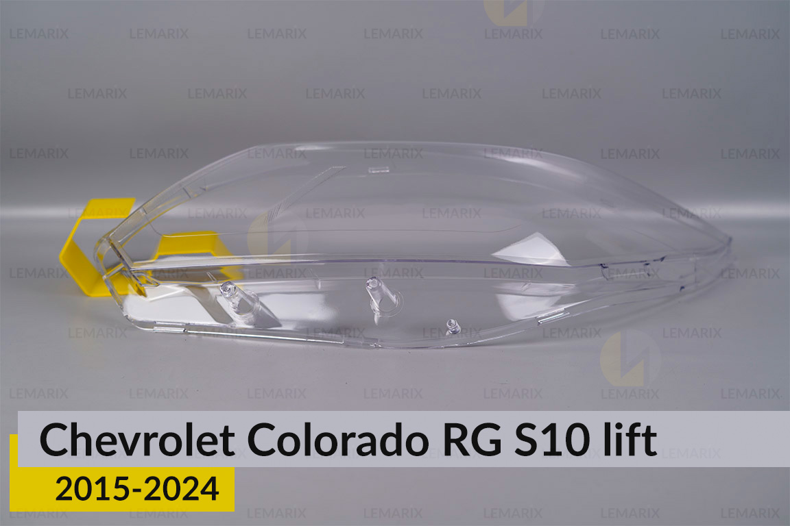 Скло фари Chevrolet Colorado RG S10 (2015-2024) рест ліве