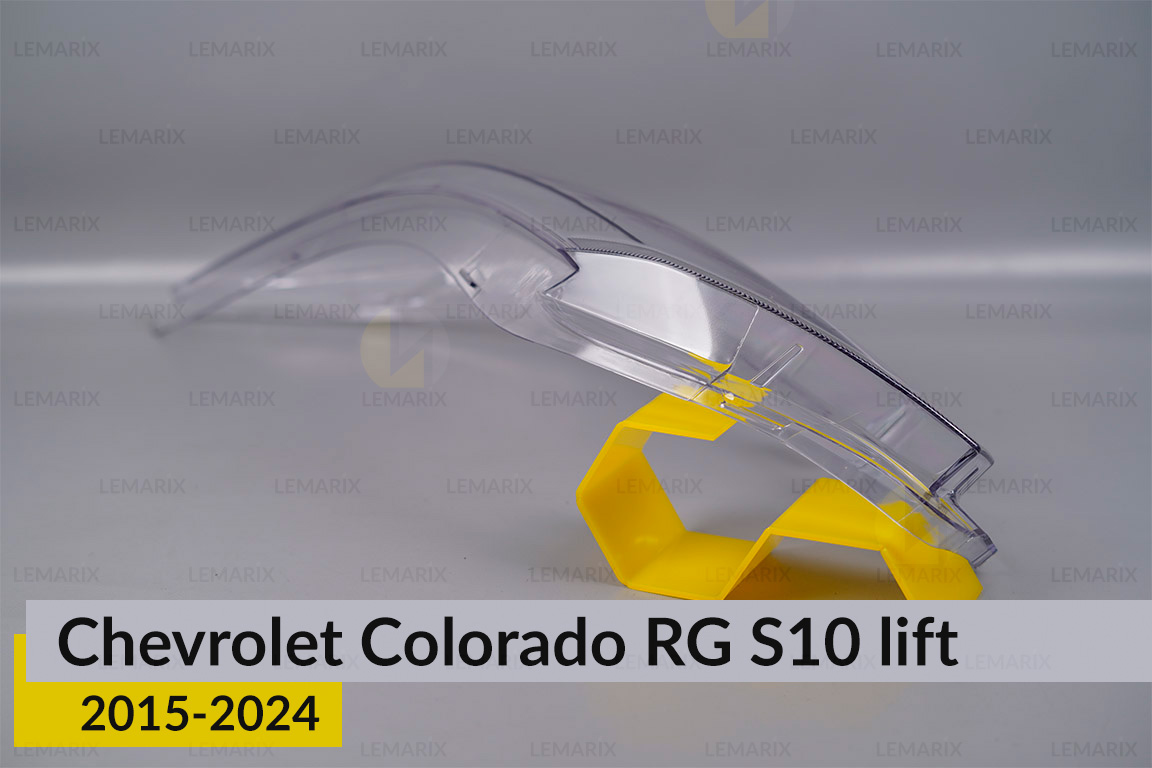 Скло фари Chevrolet Colorado RG S10 (2015-2024) рест ліве