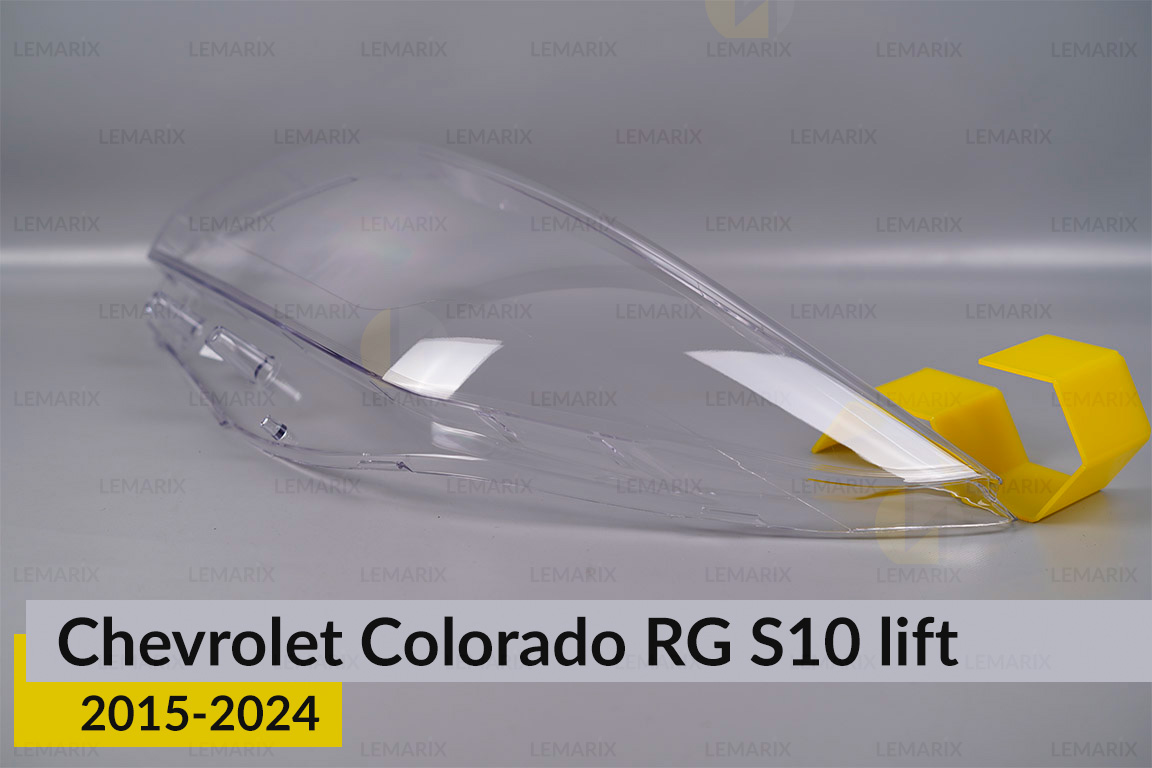 Скло фари Chevrolet Colorado RG S10 (2015-2024) рест ліве